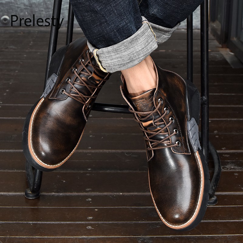 Vintage fashion boots for men