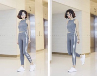 Quần legging 2 sọc