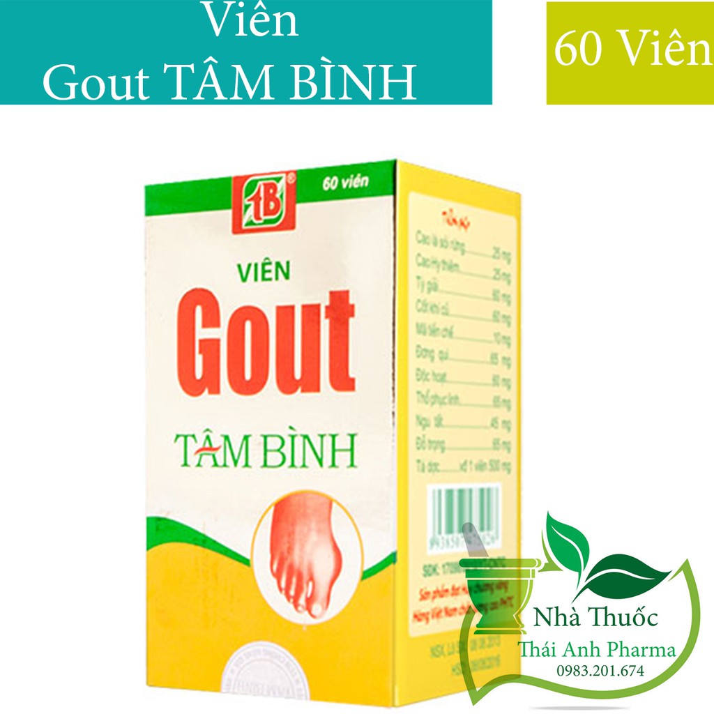 Viên Gout Tâm Bình - Hỗ Trợ Bệnh Gout