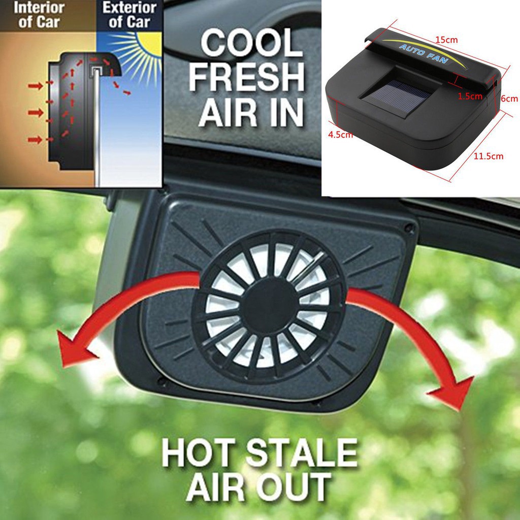 Hệ thống quạt sử dụng năng lượng mặt trời ABS cho xe hơi