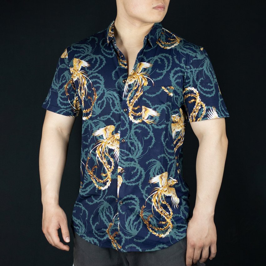 Áo sơ mi nam tay ngắn họa tiết đẹp, chất - SM05 | cao cấp, form suông, trẻ trung, phong cách, cá tính, thoáng mát | BigBuy360 - bigbuy360.vn