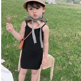 Đầm Ôm Hai Dây Thời Trang Mùa Hè Cho Bé Gái