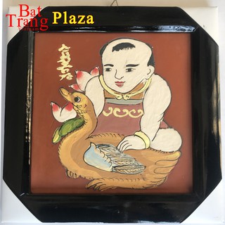 Tranh gốm bát tràng 25x25cm