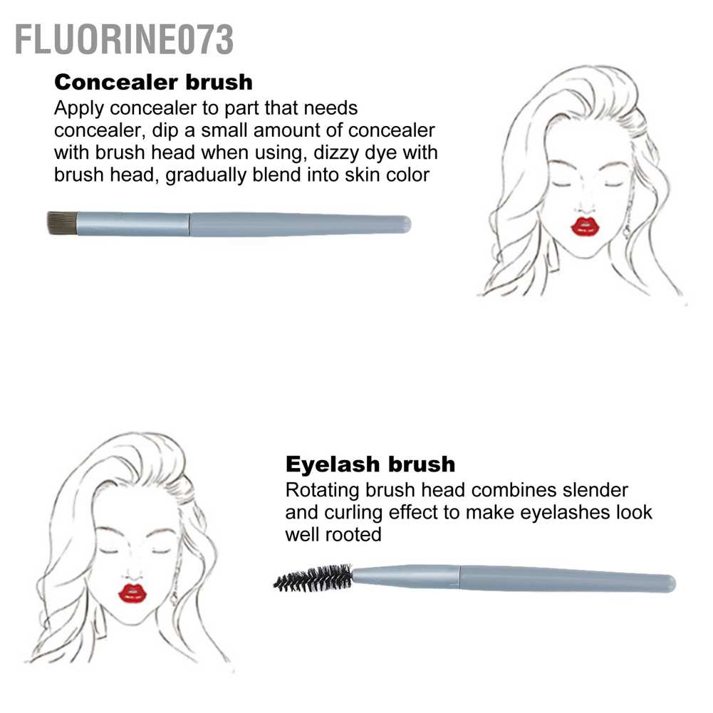 [Hàng mới về] Bộ 8 cọ đánh kem nền phấn phủ phấn mắt trang điểm mặt chuyên nghiệp