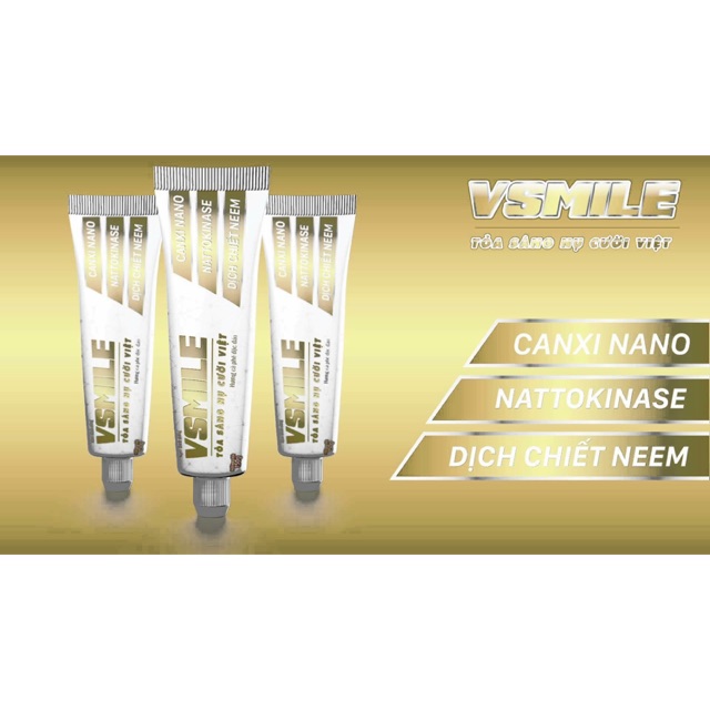 VSMILE : Kem đánh răng hương vị caphe đặc trưng