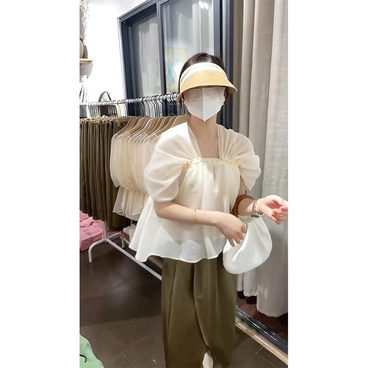 Áo tay phồng thiết kế bigsize - chỉ bán size to - thời trang bigsize Anitagreen Vicky G QA01-0722