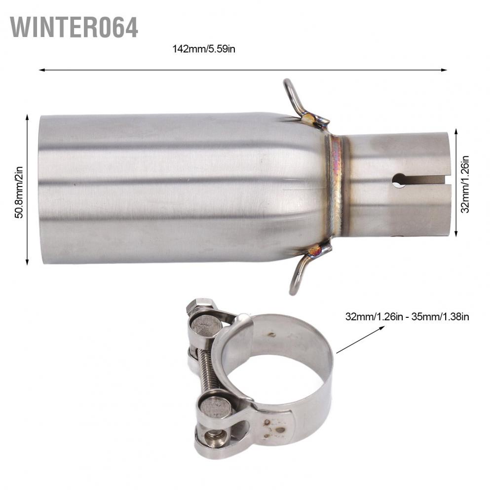 Winter064 Exhaust Middle Link Pipe Motorcycle Refitting Replacement for Piaggio BEVERLY 125 300 MP3 250 LT X10