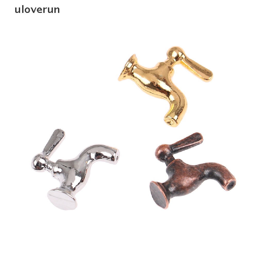 Set 4 Vòi Nước Kim Loại 1: 12 Trang Trí Nhà Búp Bê