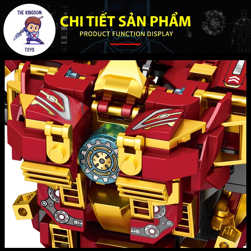 Đồ Chơi Lắp Ráp HulkBuster Iron Man Mô Hình Robot Siêu Anh Hùng Người Sắt LY76026