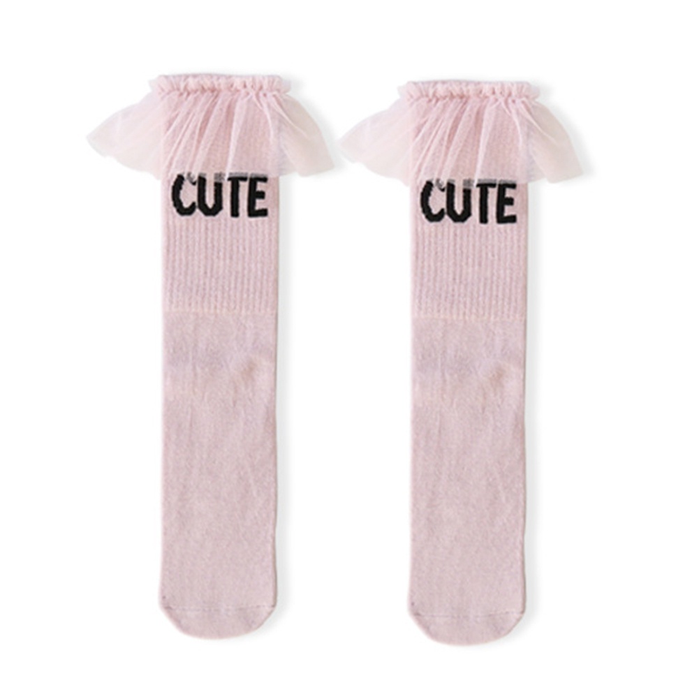 Trẻ mới biết đi Vớ bông cho trẻ sơ sinh Lưới xù đồng phục Vớ trẻ em gái