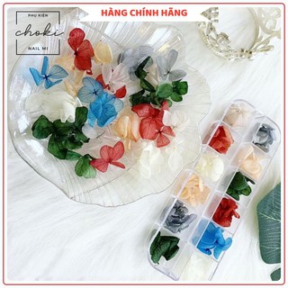 Hoa khô nail lụa cánh to trang trí móng tay, móng chân CHOKI NAIL MI nhiều kiểu dáng màu sắc- HK12