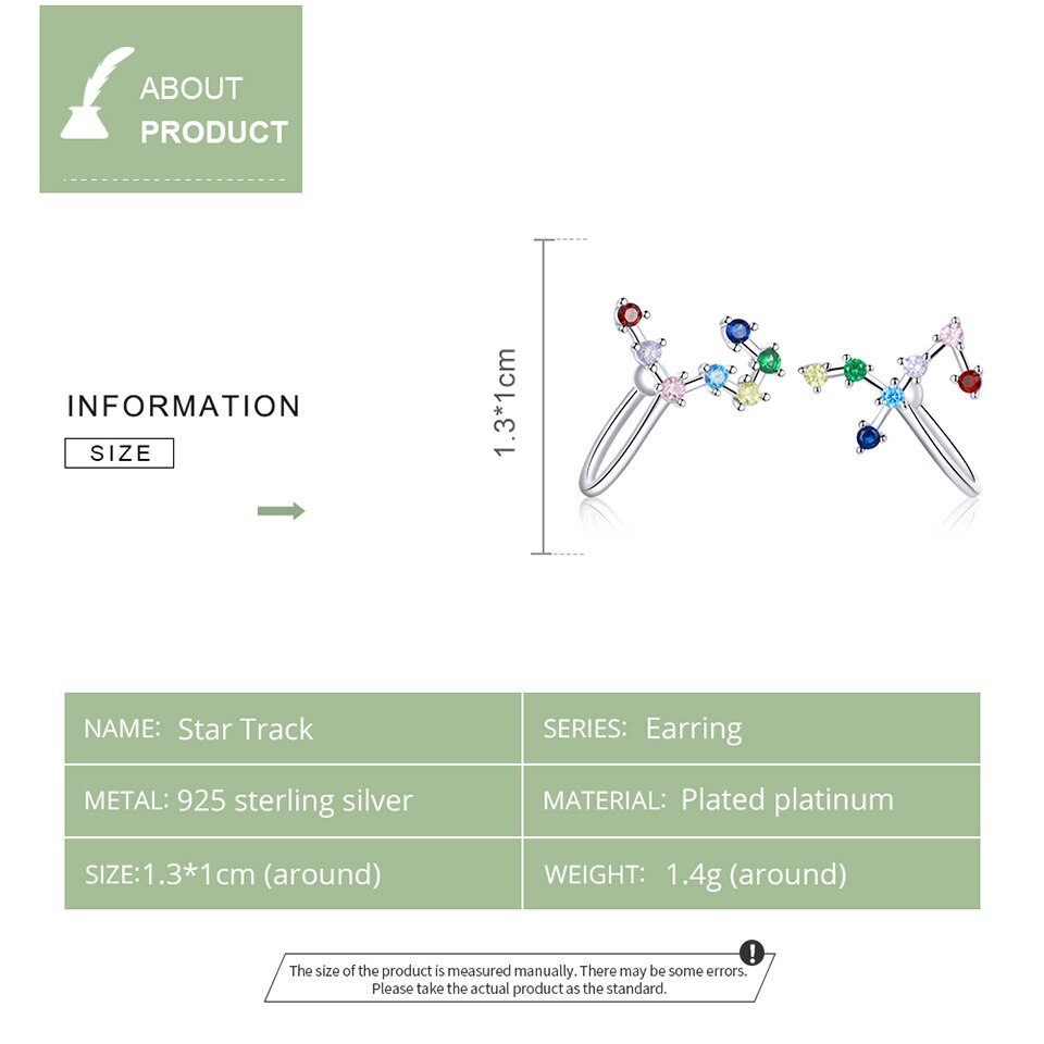 Hoa tai bamoer BSE457 bằng bạc thật 925 không gây dị ứng độc đáo
