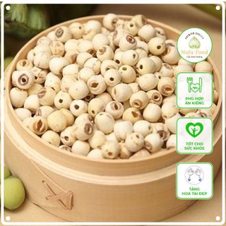 Hạt sen khô trắng bở loại 1, hạt sen sấy khô thơm ngon giúp dễ ngủ tốt cho sức khỏe 500gram