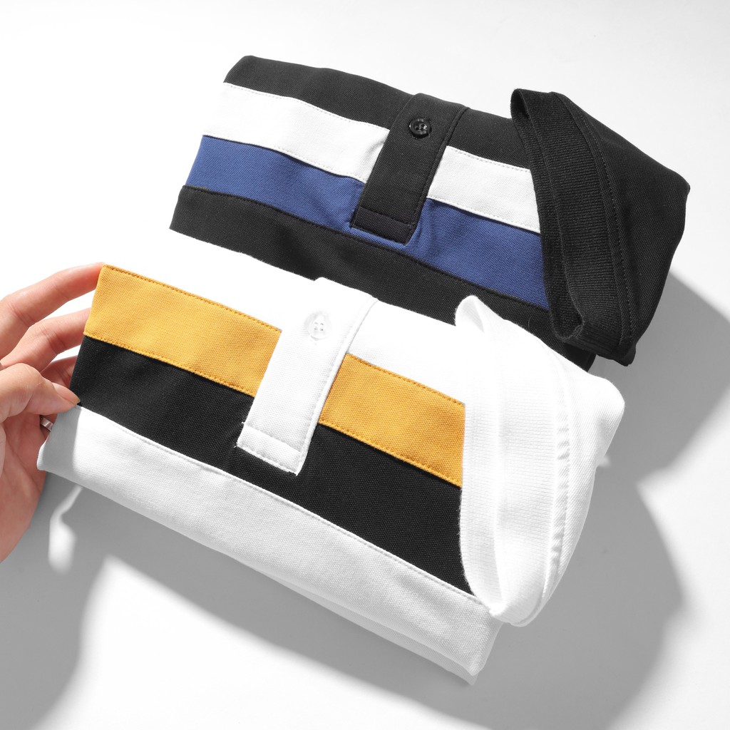 Áo polo nam cổ bẻ phối sọc ngang mang cách năng động trẻ trung DILANO APD04 | BigBuy360 - bigbuy360.vn