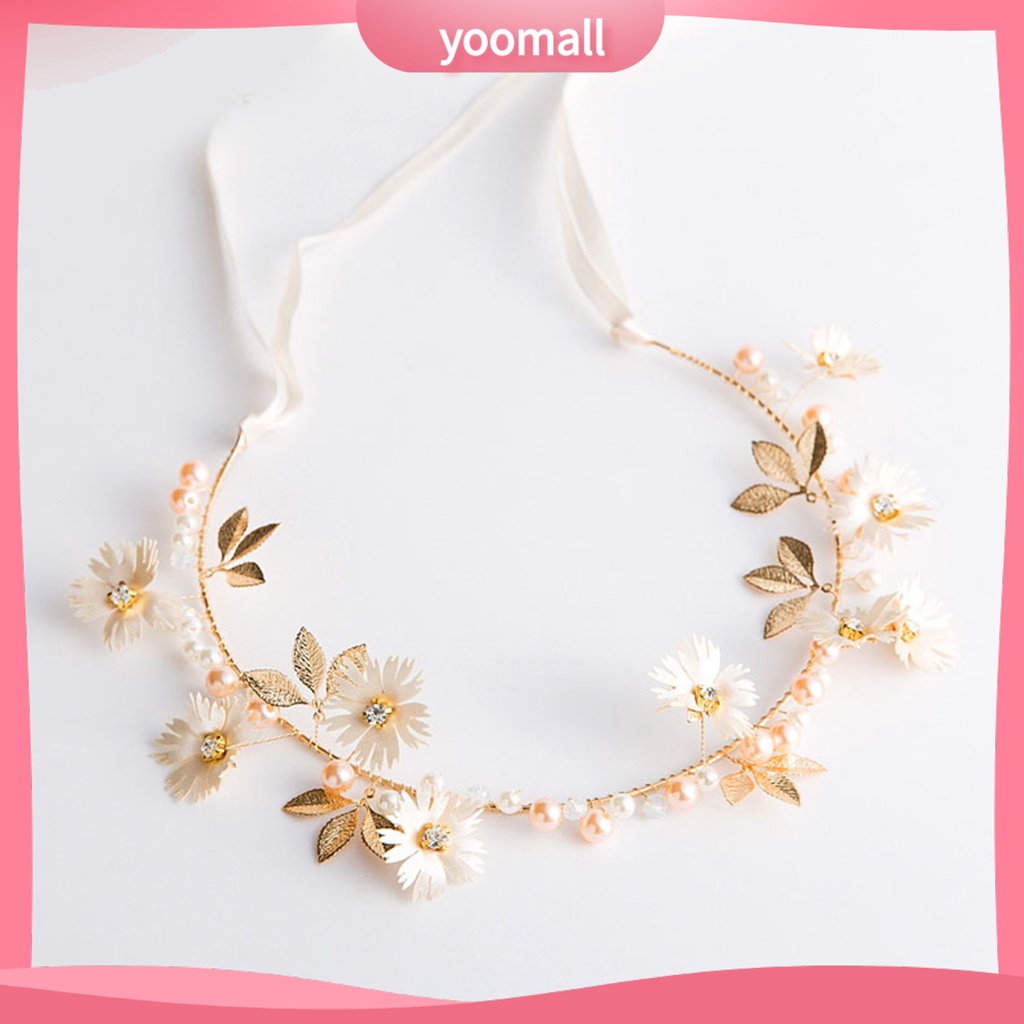 Băng Đô Cài Tóc Đính Hoa Dùng Trang Trí Cho Nữ