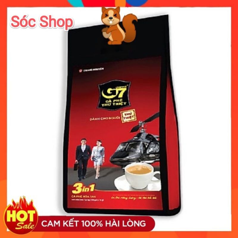 [Mã 55FMCGSALE1 giảm 10% đơn 250K] Cà phê Trung Nguyên G7 hòa tan 3in1 bịch 100 gói*16g (Có tem)