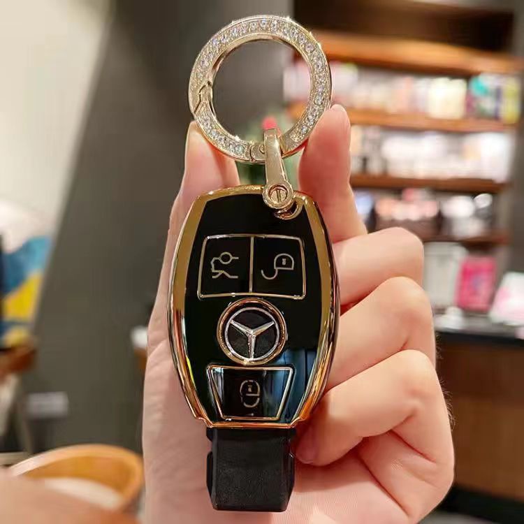 Vỏ Bọc Chìa Khóa Xe Hơi Mercedes Benz CLA GLA GLK AMG GLC C C200 B200 S C E Class W213 Bằng TPU Mềm