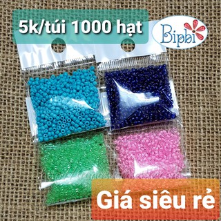 Combo 4 gói x 1000 hạt cườm 2mm màu tùy chọn