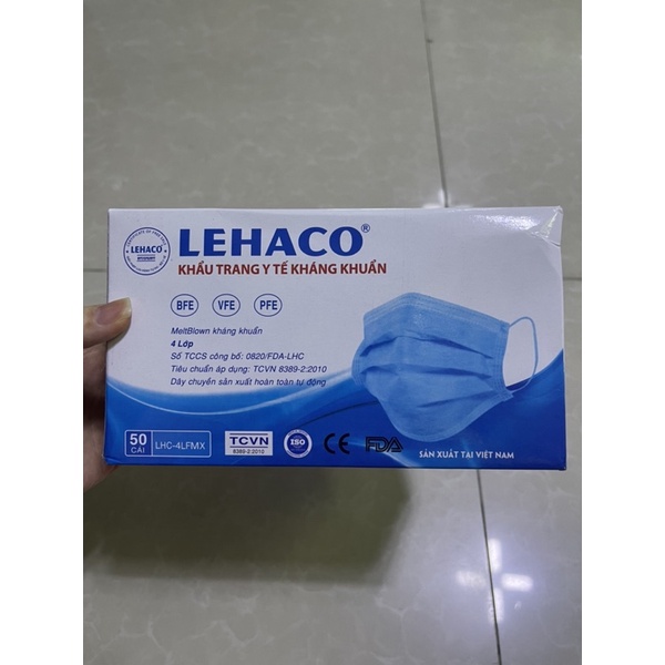 Khẩu trang Lehaco 4lớp 1 hộp 50cái