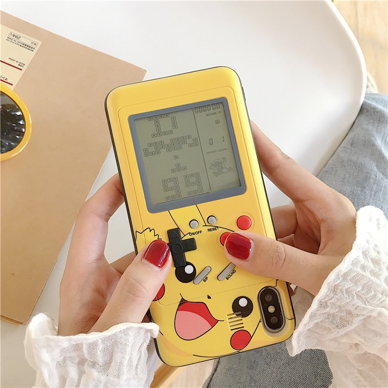 Ốp Điện Thoại Cứng Hình Máy Chơi Game Cổ Điển Cho iPhone 13 Pro / 12 / 11 Pro Max / XR / 7+ / 6 / Xs