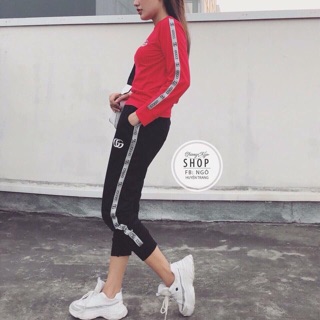 Bộ nỉ gucci nữ