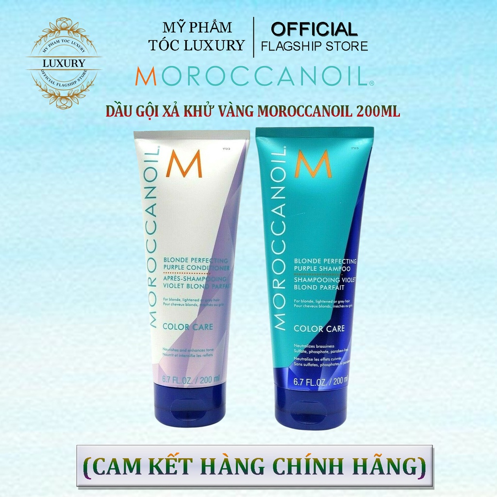 Dầu gội tím khử vàng Moroc BLONDE PERFECTING PURPLE SHAMPOO 200ML