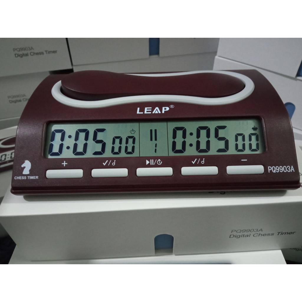 Đồng hồ thi đấu - chess clock Cờ vua, Cờ tướng LEAP PQ9903A Hàng chuẩn hãng