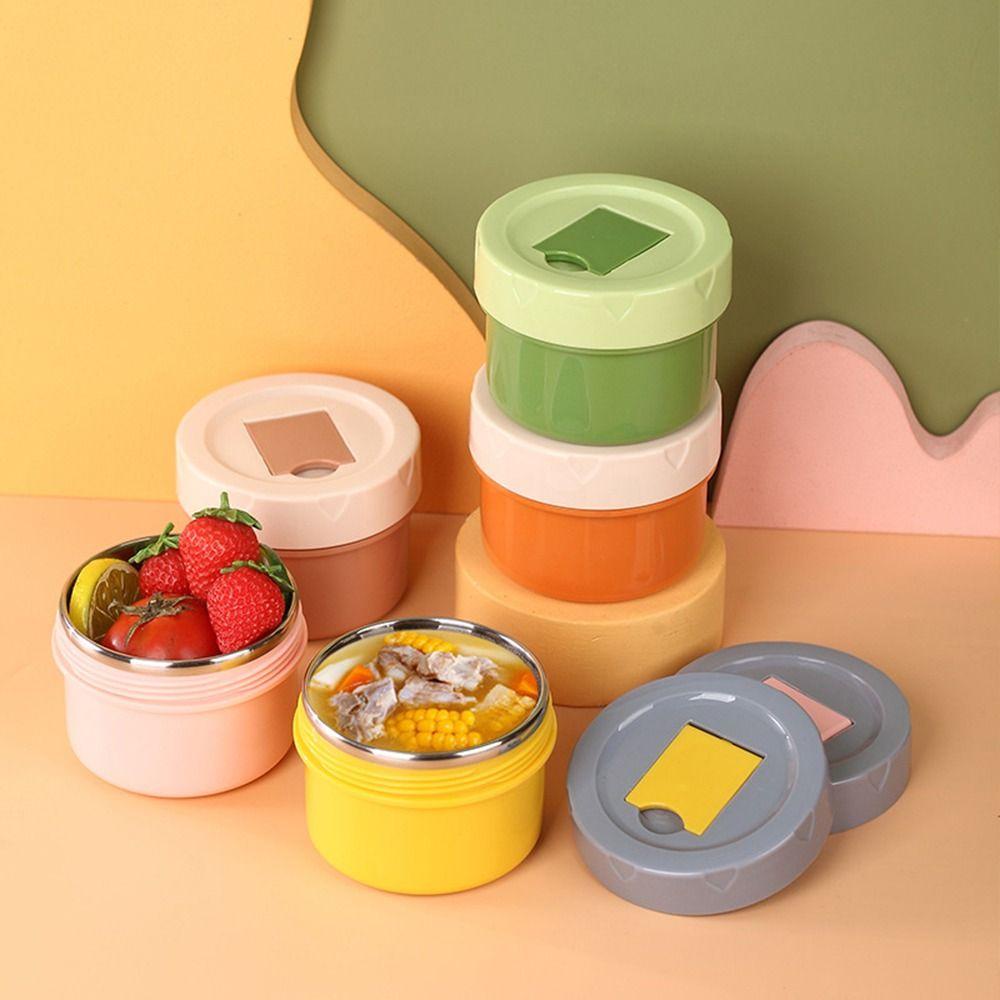.Hộp Đựng Thức Ăn Giữ Nhiệt Bằng Thép Không Gỉ 300ml