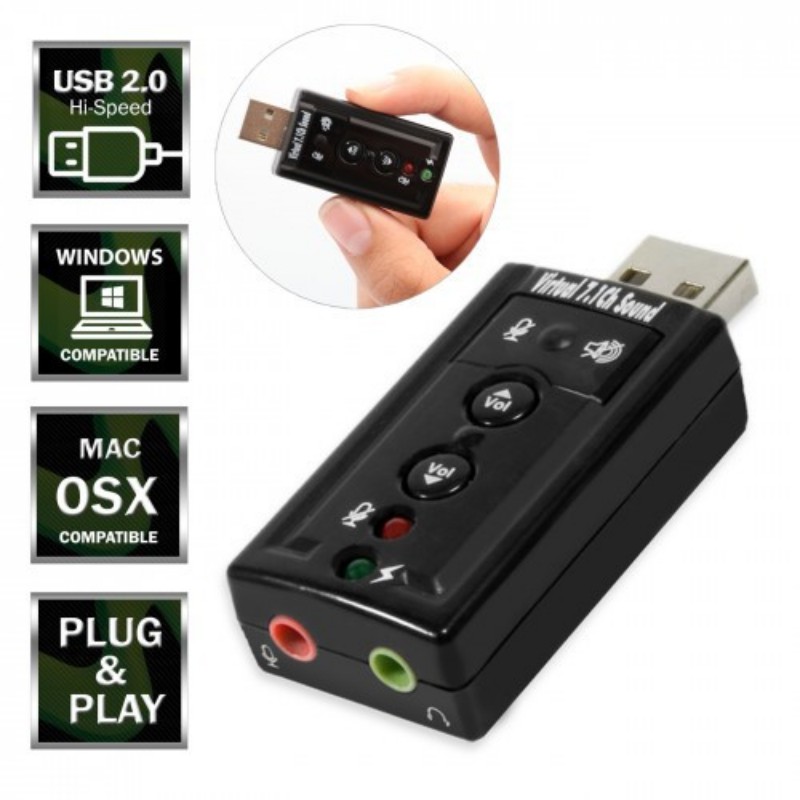 USB SOUND 7.1 CAM Hàng chính hãng