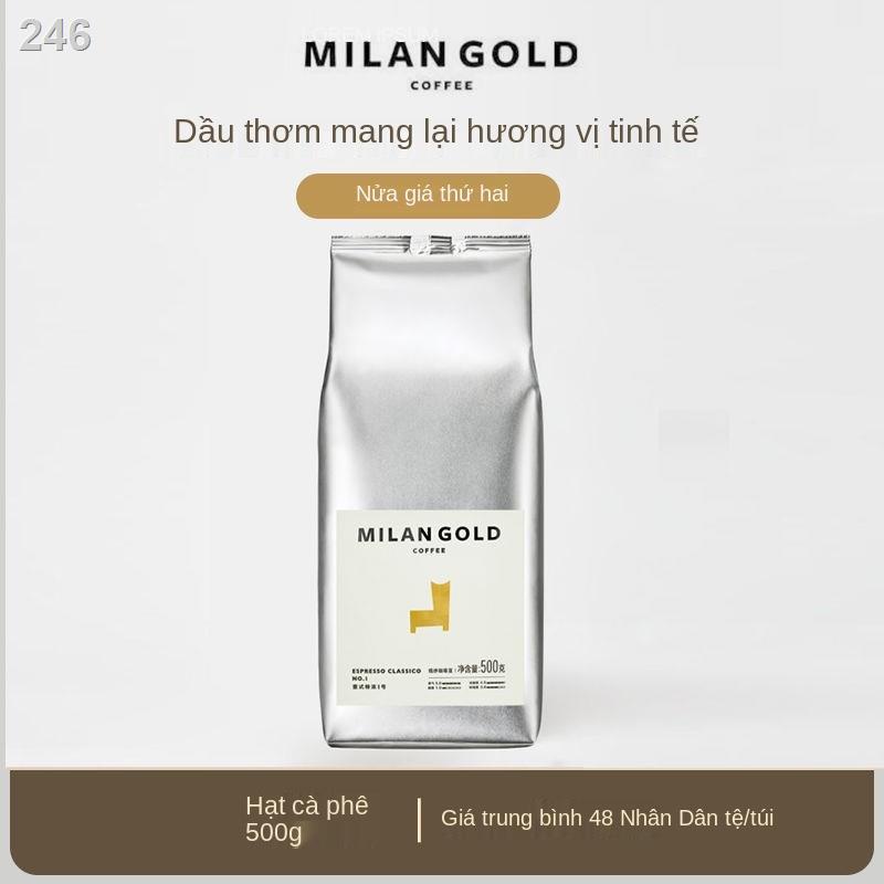【HOT】Golden Milano Kiểu Ý Espresso Tôi Pha với Hạt Cà Phê Đen Mỹ Cô Đặc Mới Rang Xay