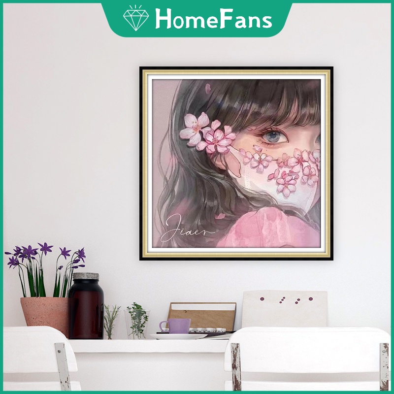 Bộ Tranh Đính Đá 5D Tự Làm 30x30cm / 40x40cm / 50x50cm Trang Trí Nhà Cửa