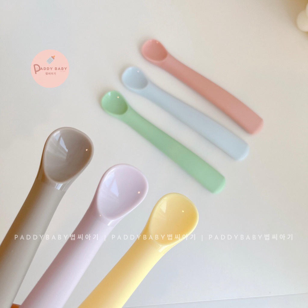 THÌA MUỖNG ĂN DẶM SILICON DAILYLIKE BONBON HÀN QUỐC CHO BÉ &lt;CÓ SẴN&gt;