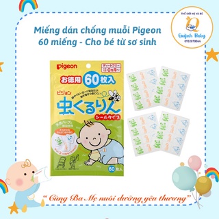 Miếng dán đuổi muỗi pigeon cho trẻ dưới 6th