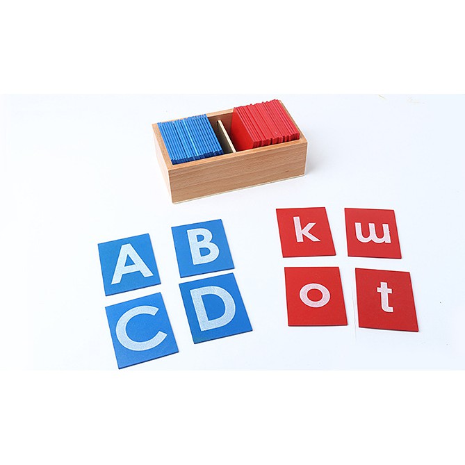 Giáo cụ Montessori - Bộ chữ cái cát nhám - SANDPAPER LETTERS