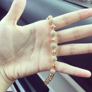 Lắc bi xi mạ vàng 18k