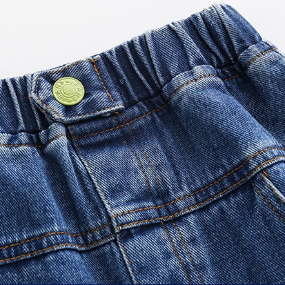 Quần short denim thêu hình khủng long thời trang mùa hè dành cho bé trai 90-130cm