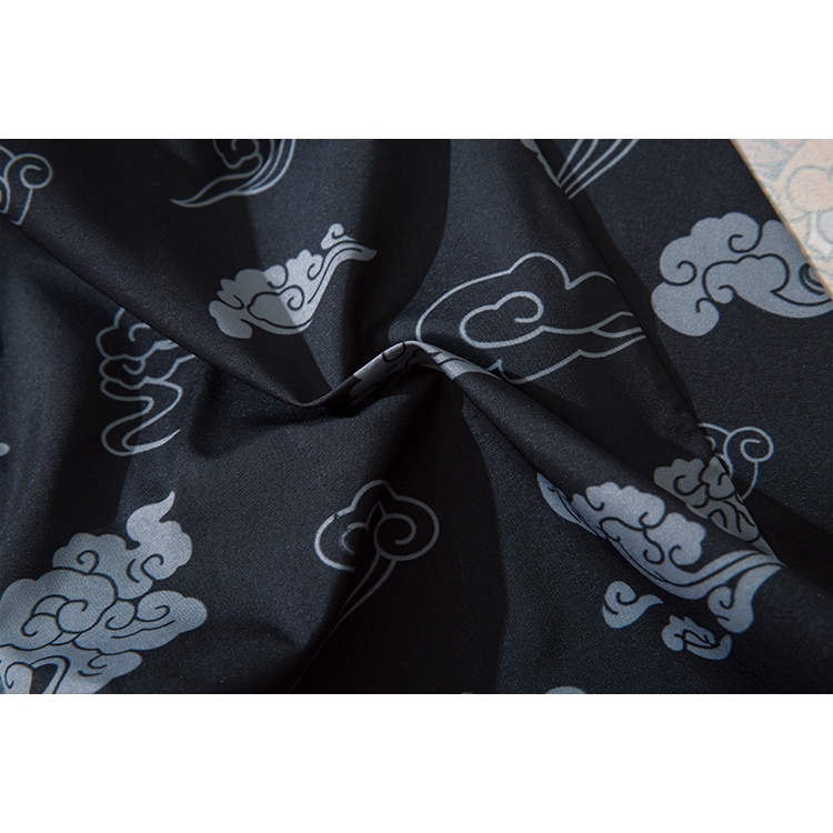 Áo kimono dáng rộng màu đen in hình hoạt họa Nhật Bản cho nam và nữ | BigBuy360 - bigbuy360.vn