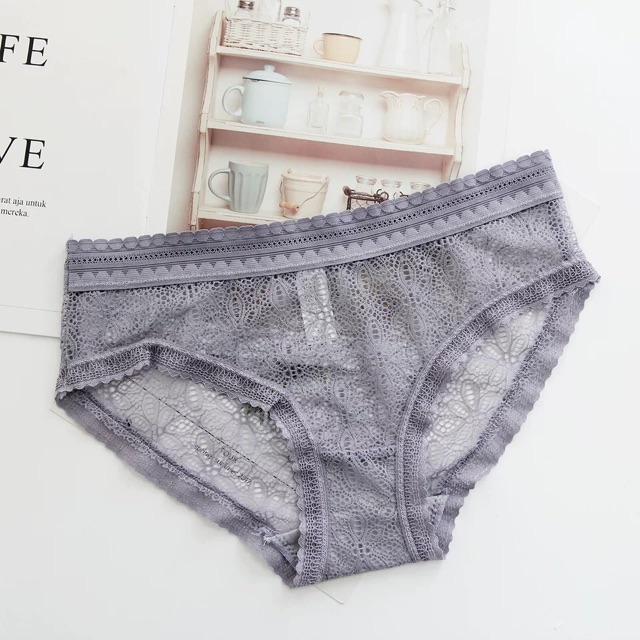 [Mã WASTDEP giảm 5K đơn bất kì] Quần Lót Ren Lưới Họa Tiết Hoa Mềm Thoáng Khí Lót Cotton Thấm Hút Mồ Hôi P057 | BigBuy360 - bigbuy360.vn