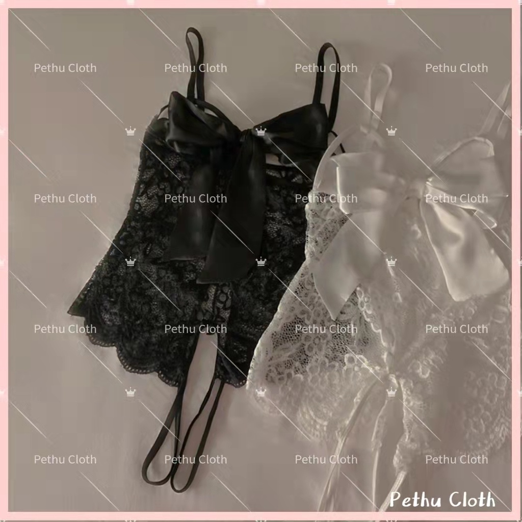 （Q1,HCM）Đồ Ngủ Sexy ren nữBodysuit 2 dây ren set Vải Cao Cấp Đan Dây Chỉnh Eo Siêu Tôn Dáng--008