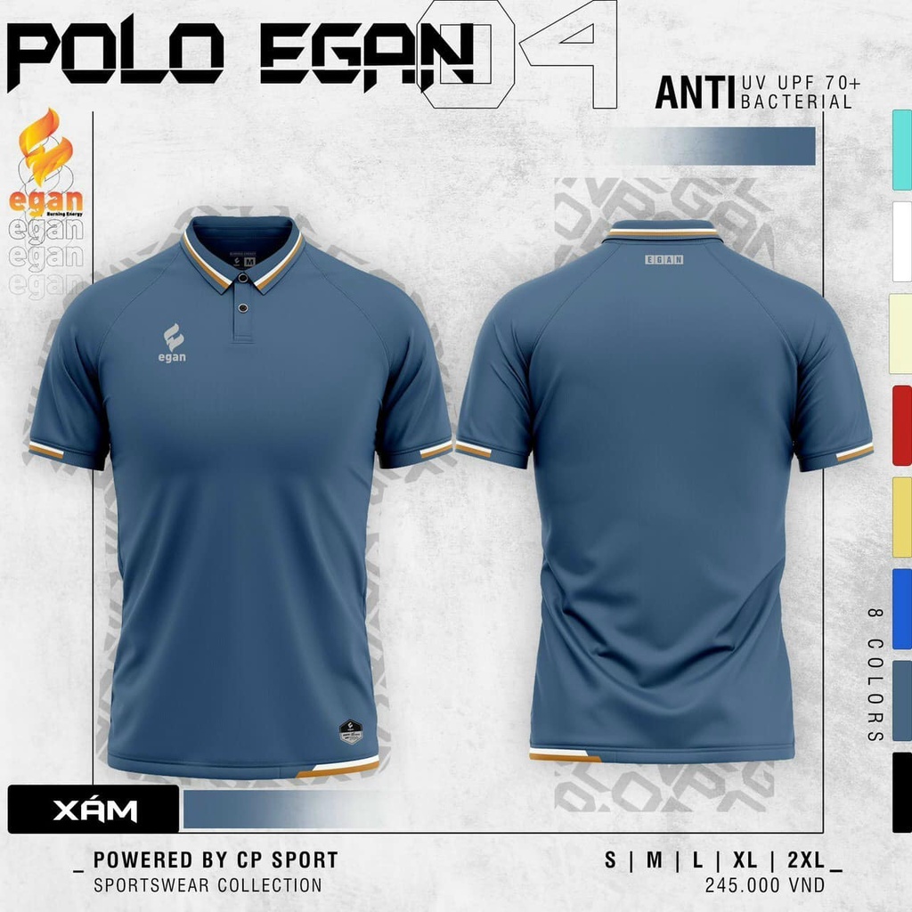 Áo Polo Thể Thao Egan 04 Dòng Cao Cấp, 8 Màu Rất Đẹp, Form Chuẩn, Mẫu Hot