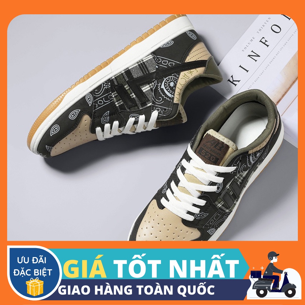 Giày Sneaker nam hè thu - phong cách thời trang phù hợp đi học đi làm - thoáng mát dễ chịu