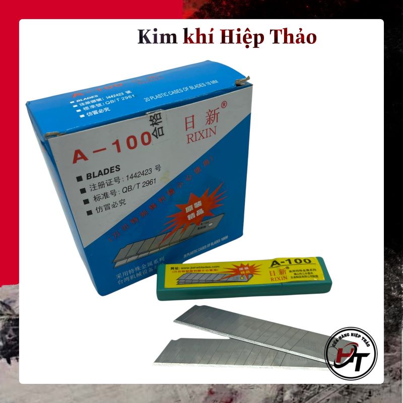 Lưỡi dao rọc giấy lớn hộp lưỡi dao trổ to cắt Rixin A-100