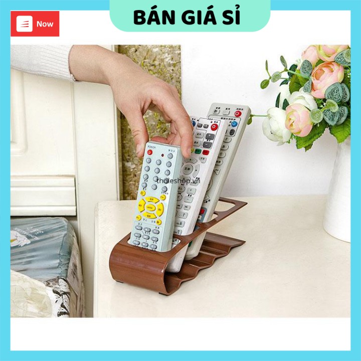 Giá đựng điều khiển   GIÁ VỐN]   Giá để remode điều khiển 4 trong 1 tiện lợi, thuận tiện trong khi sử dụng và di chuyể