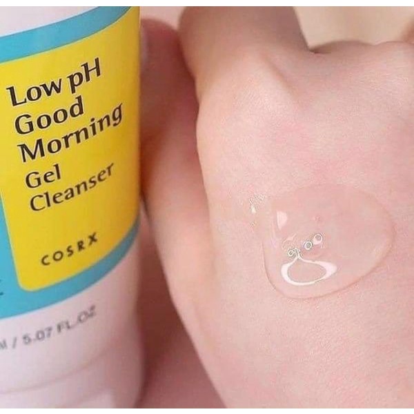 Sữa Rửa Mặt Cosrx Low pH Good Morning Gel Cleanser, sưa rửa mặt dịu nhẹ Dạng Gel Chiết Từ Dầu Cây Trà