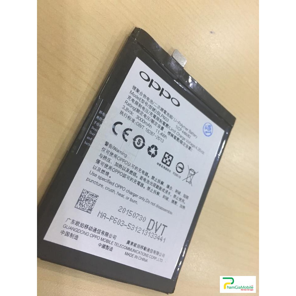 [Mã ELFLASH3 hoàn 10K xu đơn 20K] Pin Oppo R7S BLP603