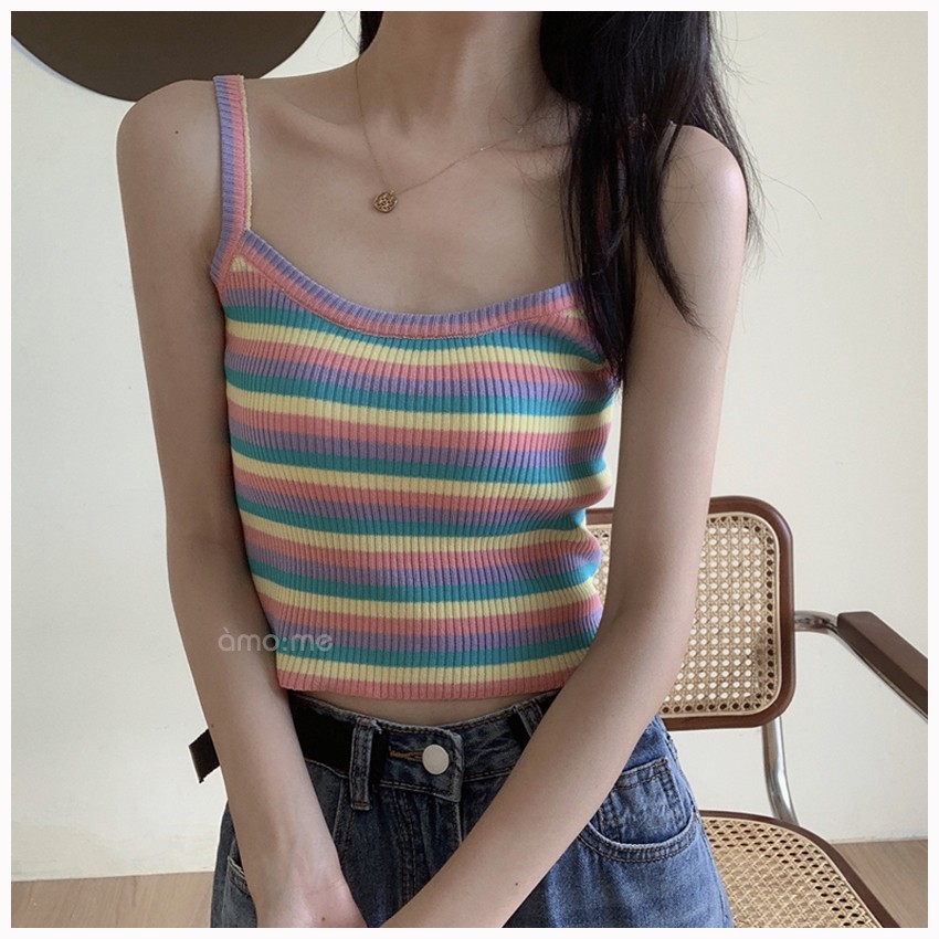 Áo Len Mỏng 2 Dây Trơn