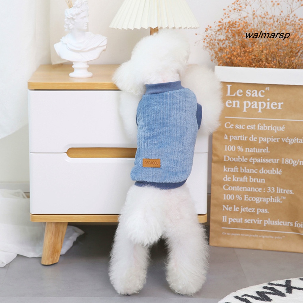 Áo Sweater Màu Trơn Giữ Ấm Mùa Đông Cho Thú Cưng