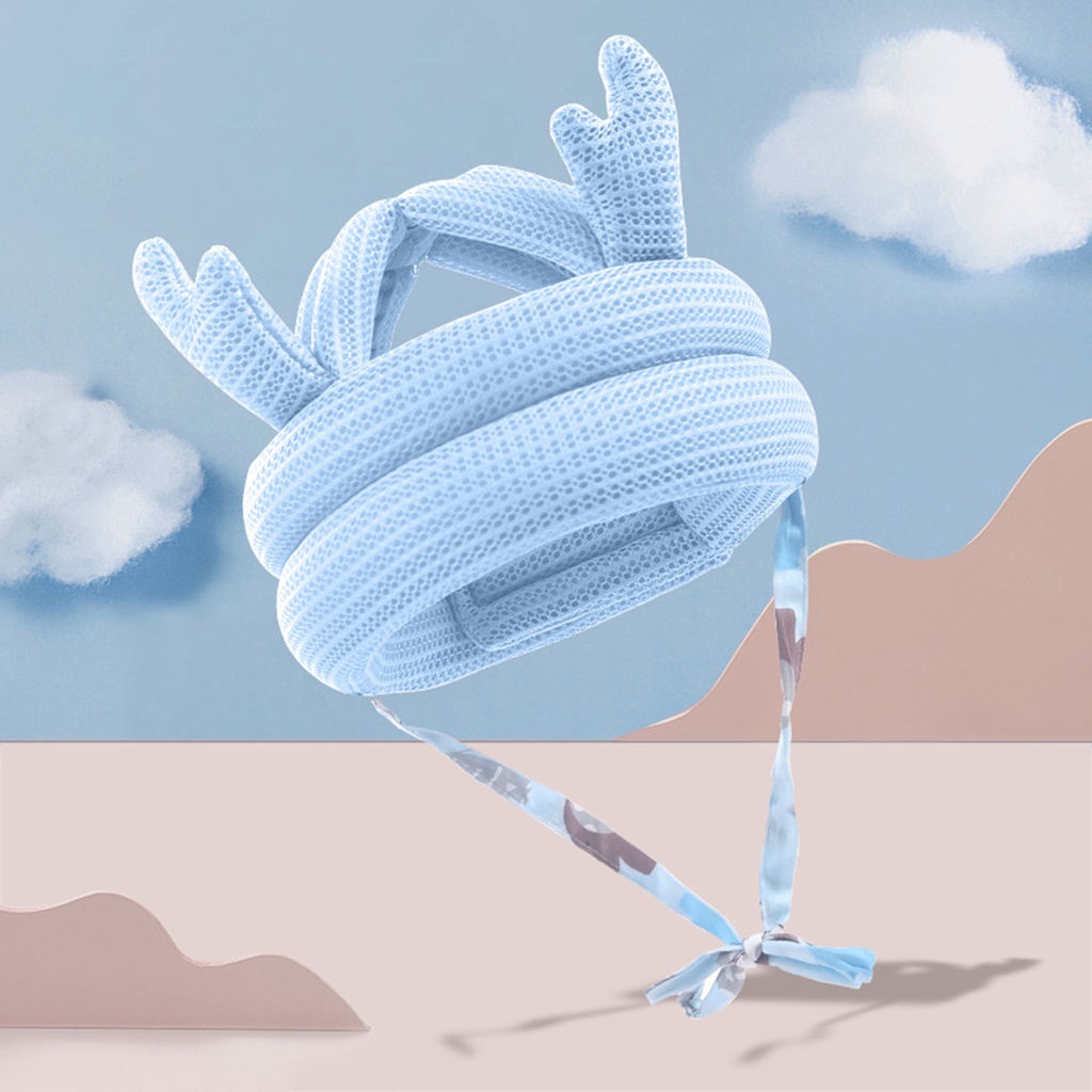 Mũ Bảo Vệ Đầu Bằng Cotton Thoáng Khí An Toàn Cho Bé Tập Đi 8 Tháng Đến 5 Tuổi