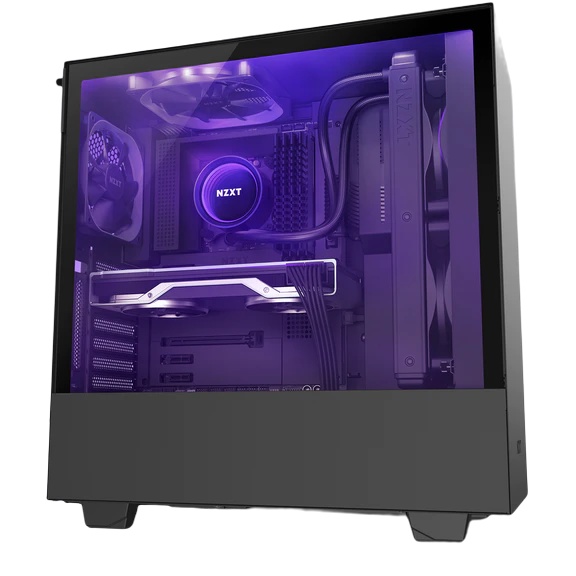 Vỏ Case Máy Tính NZXT H510i Màu Đen Sần