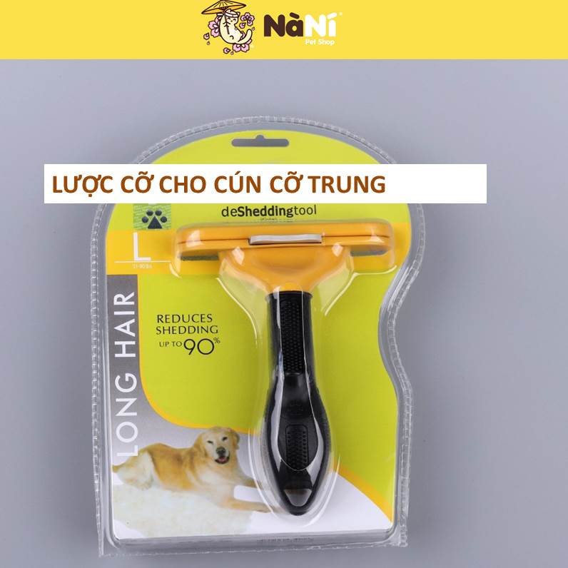 Lược Furminator - Lược chải lông chó mèo lấy lông rụng siêu đỉnh - Có size cún siêu bự, mèo anh lông ngắn - Nanipetshop